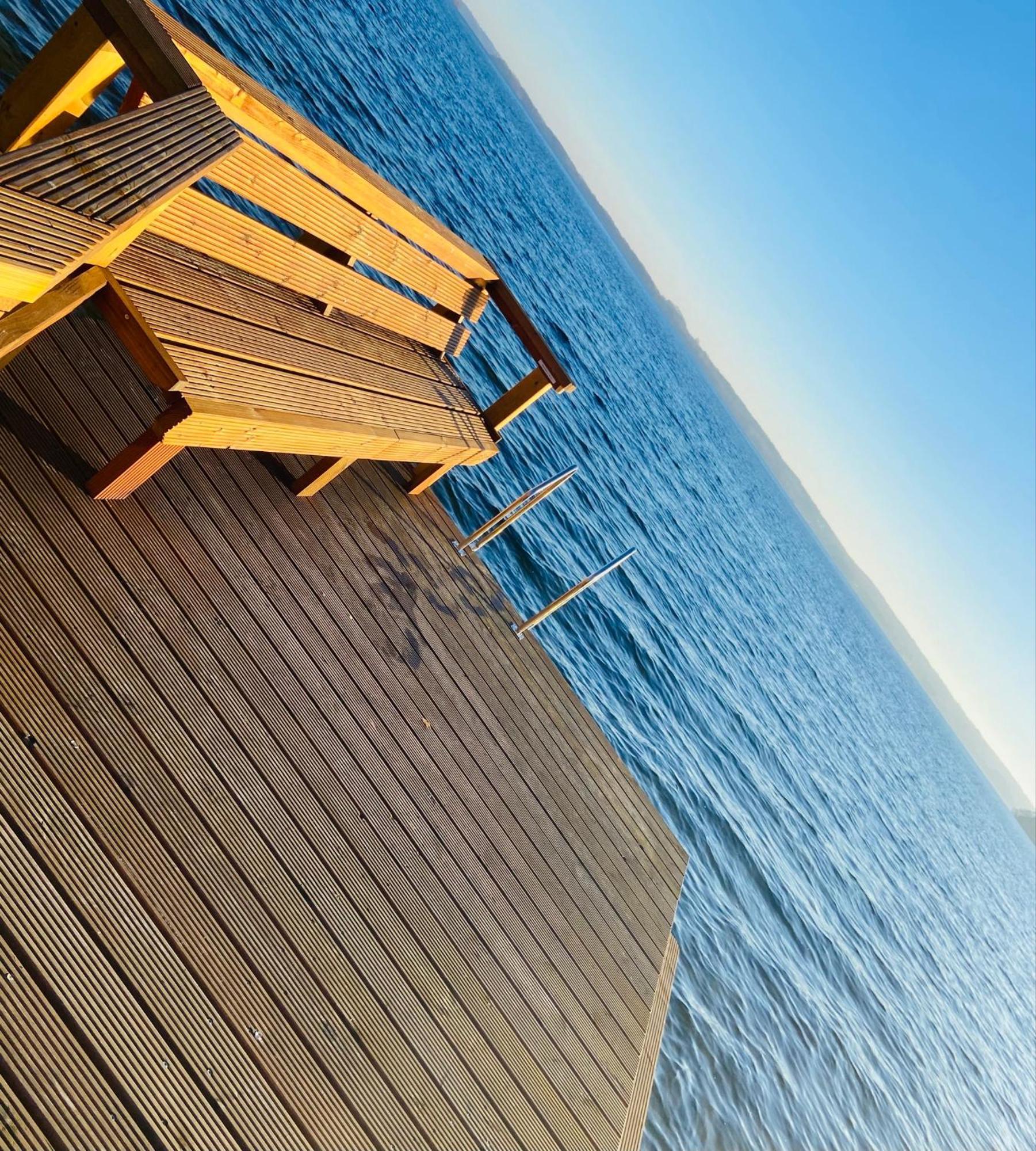 Fewo Sama, Balkon Zum Ploener See Ascheberg  Luaran gambar